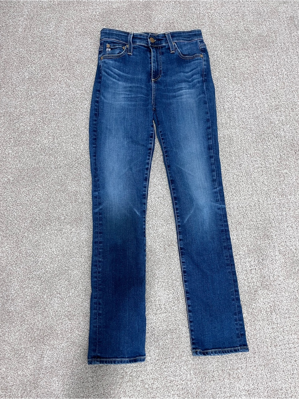 Y2K AG Anthropology The Stevie Slim Straight Jeans